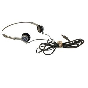 Toshiba HR-M2 Metal Band Headphone Earphone Wired No Cushions Tested Works